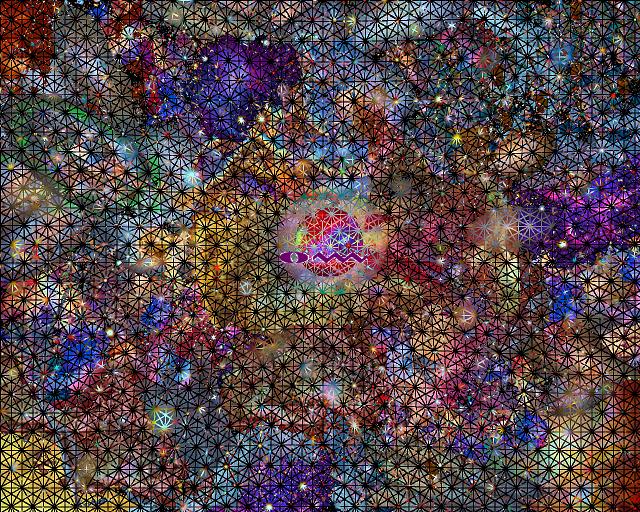 	Nebulae Mandala Series 3, Thick, with Jupiter, Conic Warp	